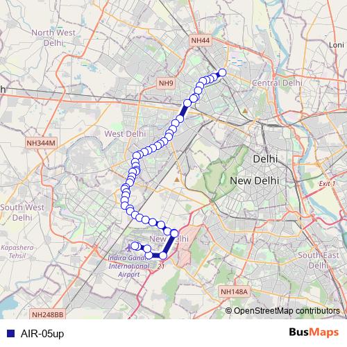 AIR-05up bus Line Map