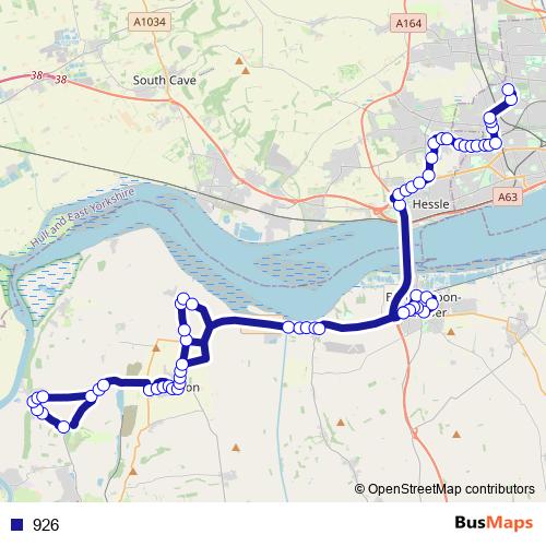 926 bus Line Map