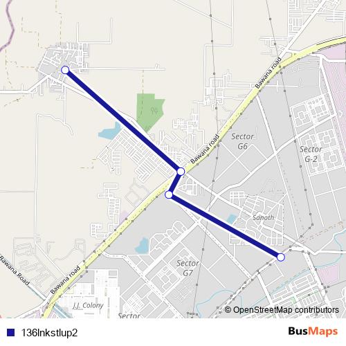 136lnkstlup2 bus Line Map