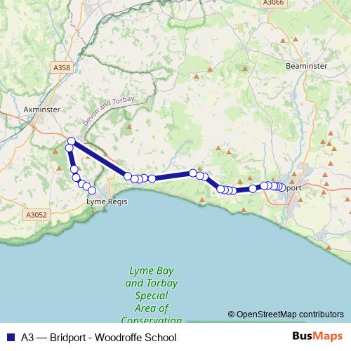 A3 bus Line Map