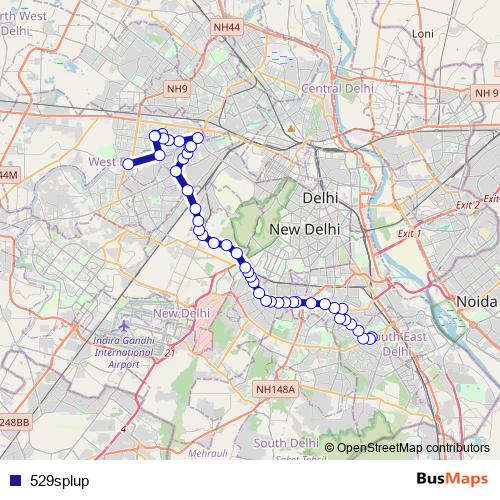 529splup bus Line Map
