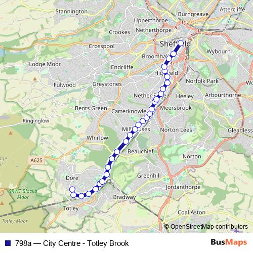 798a bus Line Map