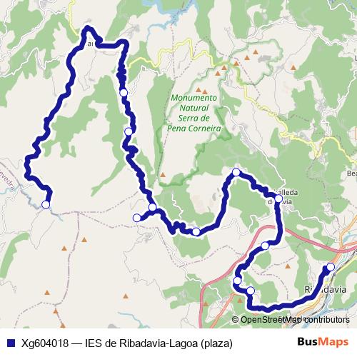 Xg604018 bus Line Map