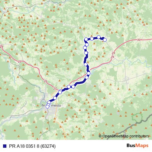 PR A18 0351 8 (63274) bus Line Map