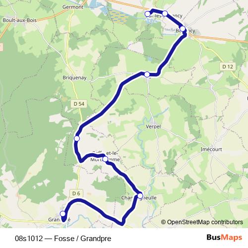 08s1012 bus Line Map