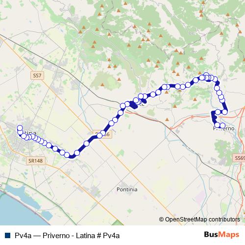 Pv4a bus Line Map