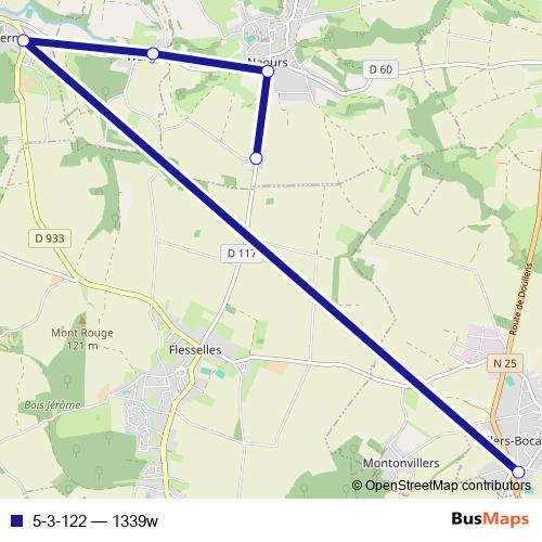 5-3-122 bus Line Map