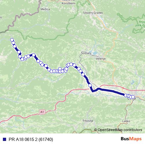 PR A18 0615 2 (61740) bus Line Map