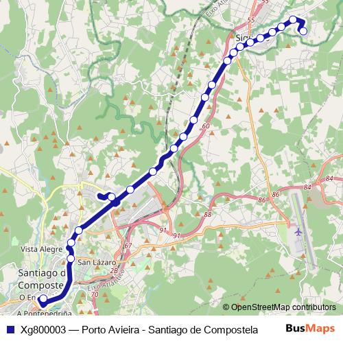Xg800003 bus Line Map