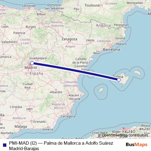 PMI-MAD (I2) air Line Map