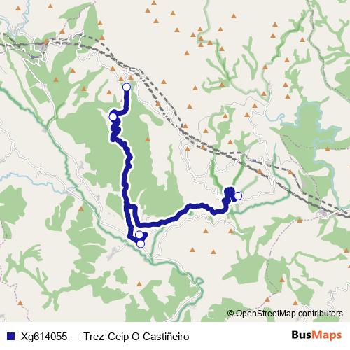 Xg614055 bus Line Map