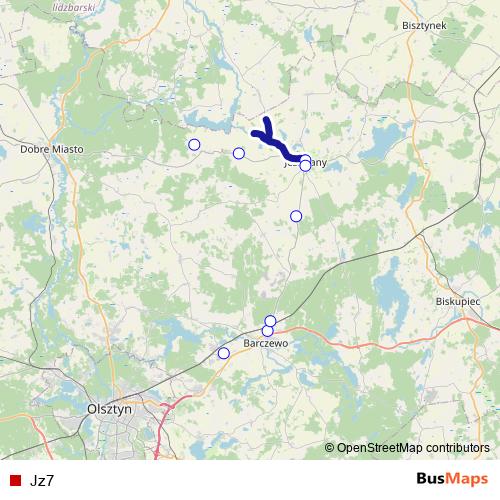 Jz7 bus Line Map