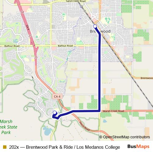 202x bus Line Map