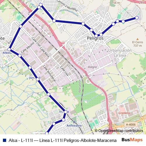 Alsa - L-111l bus Line Map