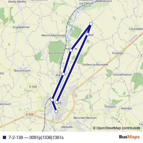 7-2-139 bus Line Map