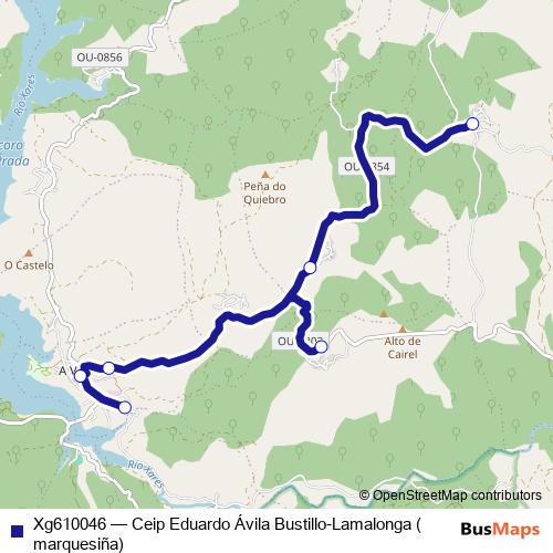 Xg610046 bus Line Map