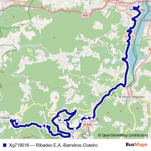 Xg719016 bus Line Map