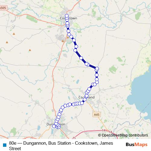 80e bus Line Map