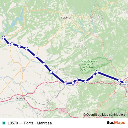 L0570 bus Line Map