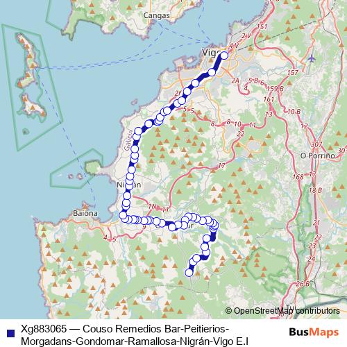 Xg883065 bus Line Map