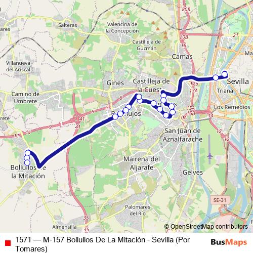 1571 bus Line Map