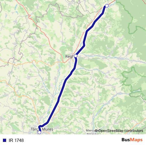IR 1748 rail Line Map