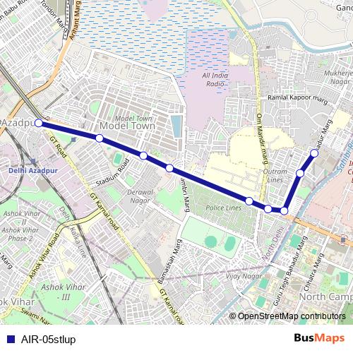 AIR-05stlup bus Line Map