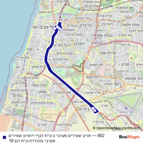 802 bus Line Map