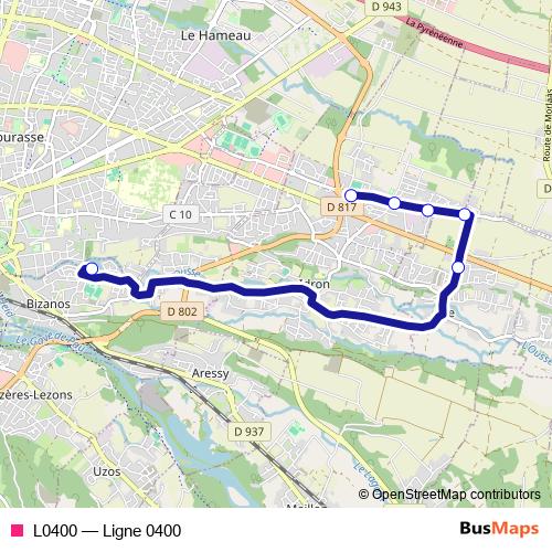 L0400 bus Line Map