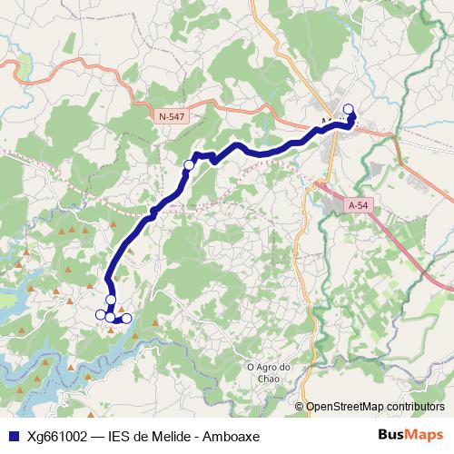 Xg661002 bus Line Map