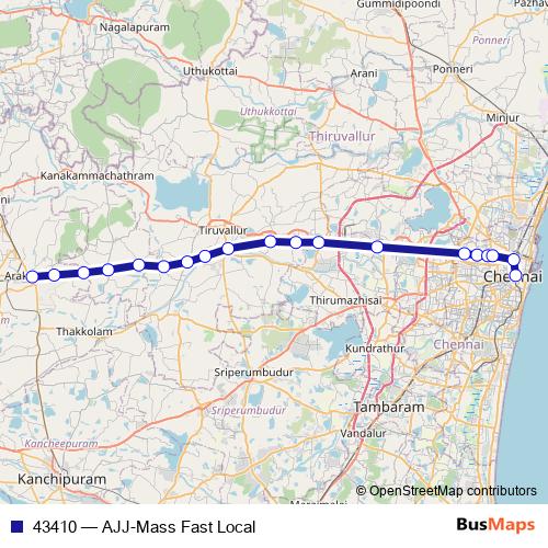 43410 rail Line Map
