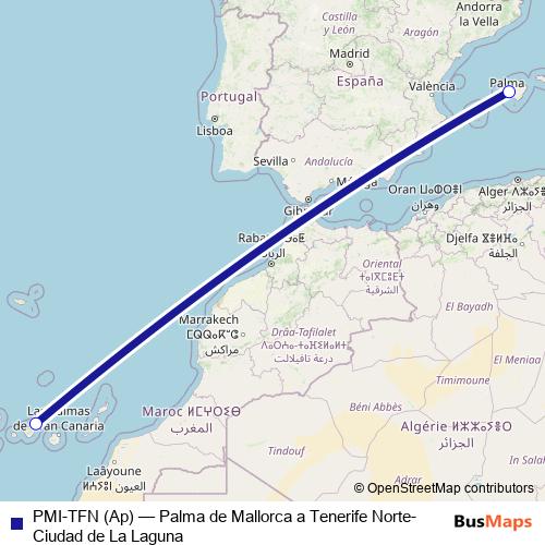 PMI-TFN (Ap) air Line Map