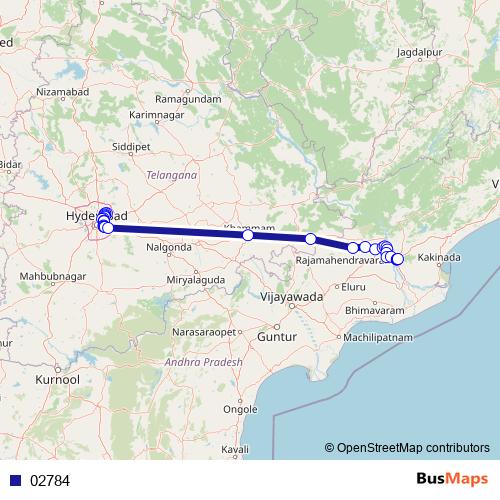 02784 bus Line Map