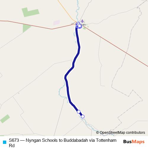 S673 bus Line Map