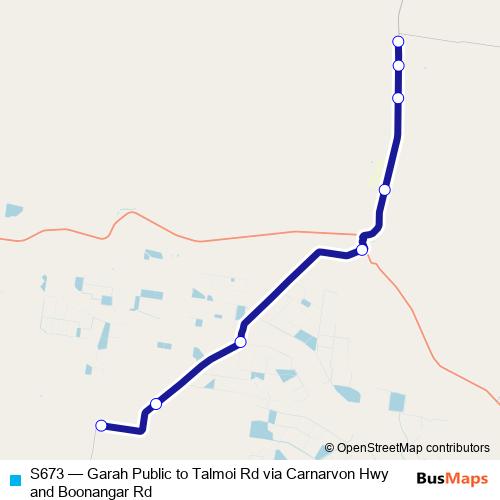 S673 bus Line Map