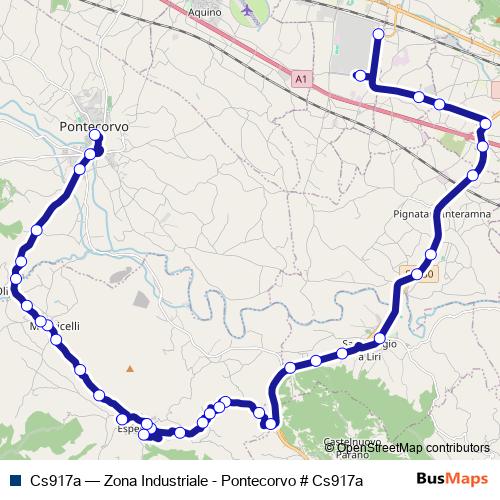 Cs917a bus Line Map