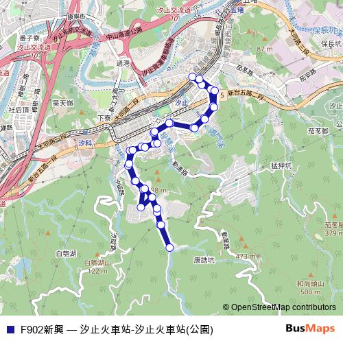 F902新興 bus Line Map