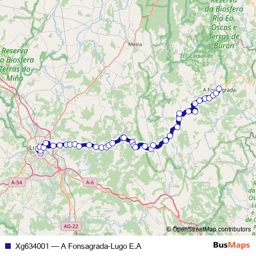Xg634001 bus Line Map