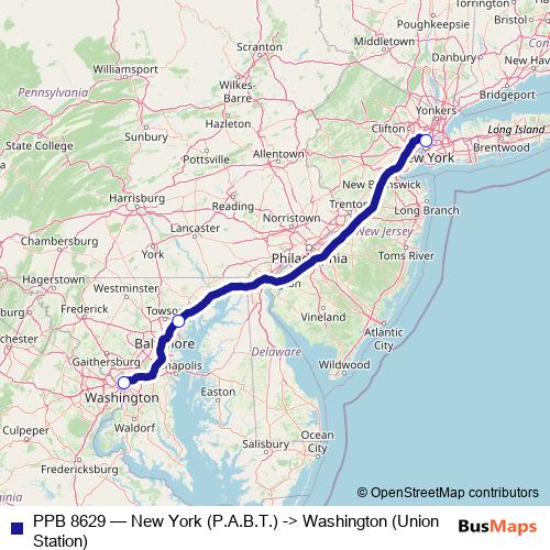 PPB 8629 bus Line Map