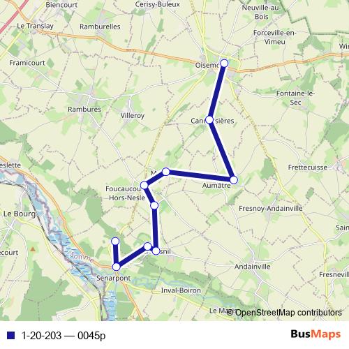 1-20-203 bus Line Map