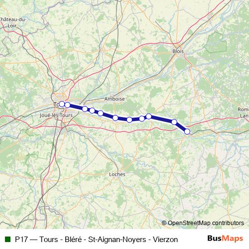 P17 rail Line Map