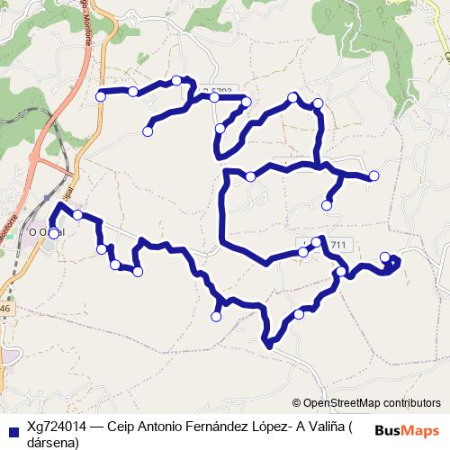 Xg724014 bus Line Map