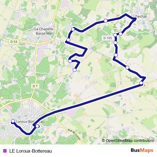 LE Loroux-Bottereau bus Line Map