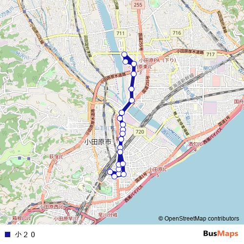 小２０ bus Line Map
