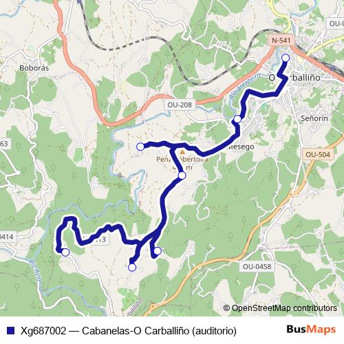 Xg687002 bus Line Map