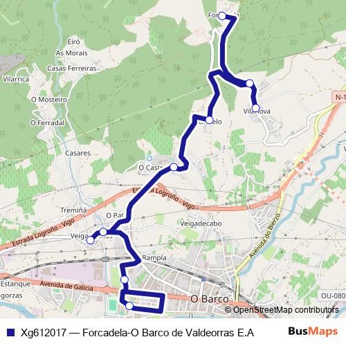 Xg612017 bus Line Map