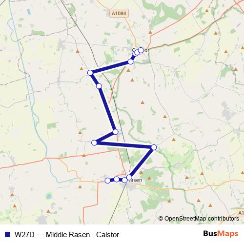 W27D bus Line Map