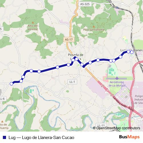Lug bus Line Map