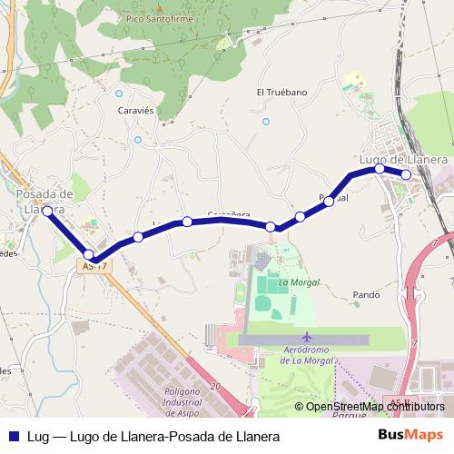 Lug bus Line Map