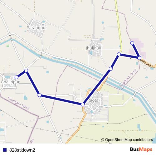 828stldown2 bus Line Map